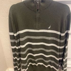 Nautical half zip sweater
